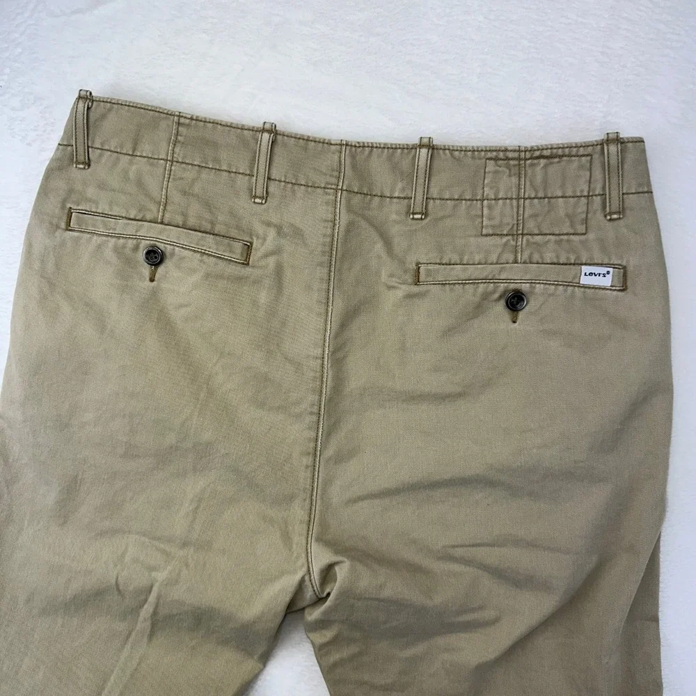 Levi Chinos‎ Mens 33X32 Tan Khaki Pants Casual Cotton Trousers